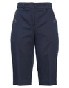 Cedric Charlier Woman Pants Navy Blue Size 6 Cotton, Polyamide, Elastane