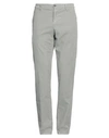 Mp Massimo Piombo Man Pants Military Green Size 38 Cotton, Elastane In Grey