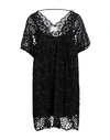 Dx Collection Woman Short Dress Black Size M Cotton