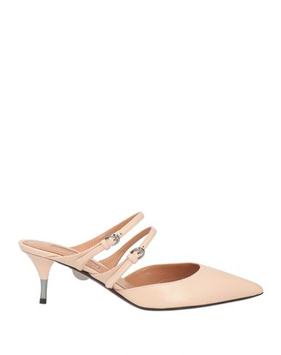 Samuele Failli Woman Mules & Clogs Blush Size 6.5 Leather In Pink