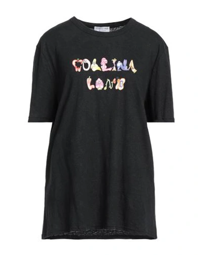 Collina Strada Woman T-shirt Steel Grey Size M Hemp, Organic Cotton