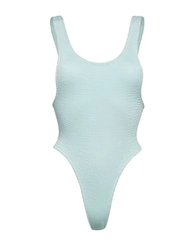 Reina Olga Woman One-piece Swimsuit Sky Blue Size Onesize Polyamide, Elastane