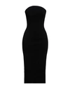 Khaite Rumer Strapless Midi Dress In Black