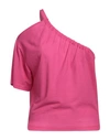 Iro Woman T-shirt Fuchsia Size Xs Cotton In Pink