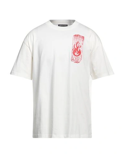 Vision Of Super Man T-shirt Off White Size Xl Cotton, Elastane