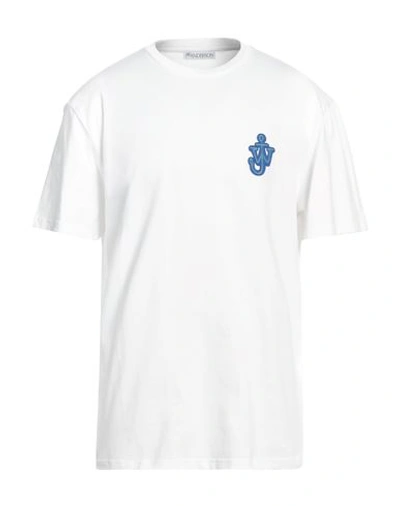 Jw Anderson Man T-shirt White Size L Cotton