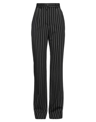 Dolce & Gabbana Woman Pants Black Size 8 Virgin Wool, Polyester, Elastane