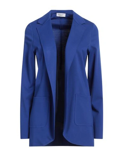 Hopper Woman Blazer Blue Size 8 Viscose, Nylon, Elastane In Blue