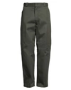 Dickies Man Pants Dark Green Size 33w-32l Polyester, Cotton In Green