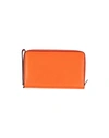 Valextra Woman Wallet Orange Size - Soft Leather
