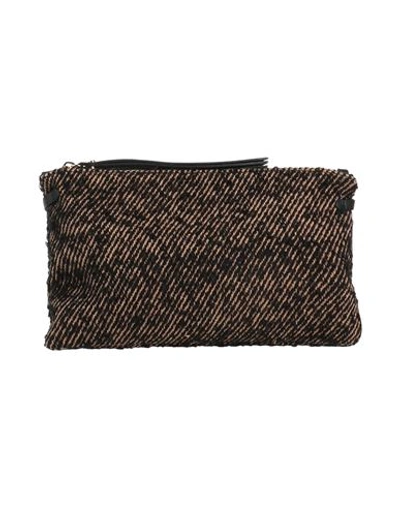 Gianni Chiarini Woman Handbag Black Size - Soft Leather, Textile Fibers