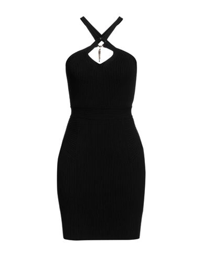 Roberto Cavalli Woman Mini Dress Black Size 8 Viscose, Polyester