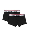 Moschino Man Boxer Black Size Xxl Cotton, Elastane