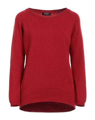 Aragona Woman Sweater Red Size 8 Cashmere