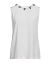 Dolce & Gabbana White Silk Crystal Embellished Fly T-shirt In White