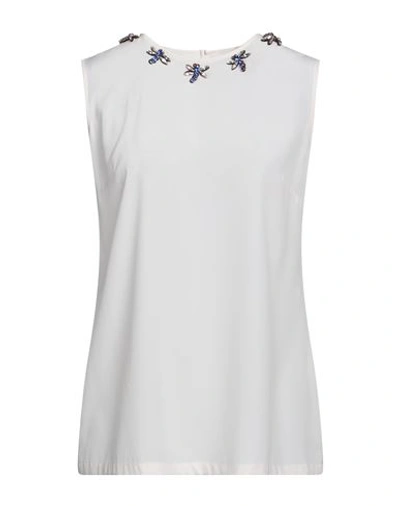 Dolce & Gabbana White Silk Crystal Embellished Fly T-shirt