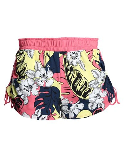 Moschino Woman Beach Shorts And Pants Coral Size Xl Cotton, Elastane In Red