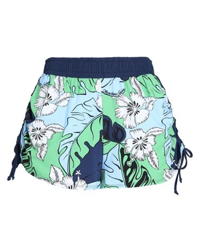 Moschino Woman Beach Shorts And Pants Navy Blue Size Xl Cotton, Elastane