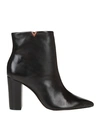 Schutz Woman Ankle Boots Black Size 9 Soft Leather In Black
