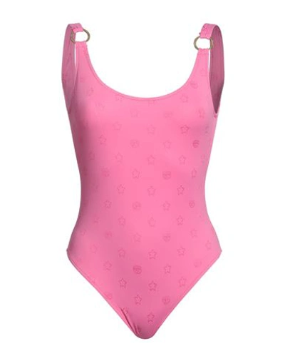 Chiara Ferragni Woman One-piece Swimsuit Magenta Size M Polyamide, Elastane