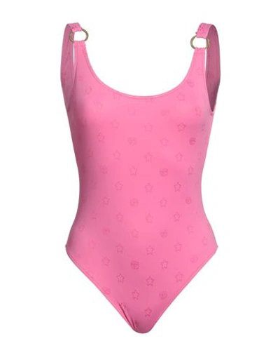 Chiara Ferragni Woman One-piece Swimsuit Magenta Size S Polyamide, Elastane In Magenta
