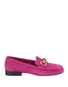 Jeffrey Campbell Woman Loafers Fuchsia Size 10 Soft Leather In Pink