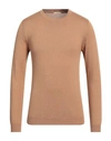 Bellwood Man Sweater Camel Size 36 Cotton, Cashmere In Beige