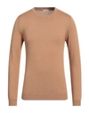 BELLWOOD BELLWOOD MAN SWEATER CAMEL SIZE 36 COTTON, CASHMERE