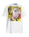Junya Watanabe T-shirt Mit Grafischem Print In White