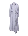 Agnona Woman Midi Dress Purple Size 12 Silk