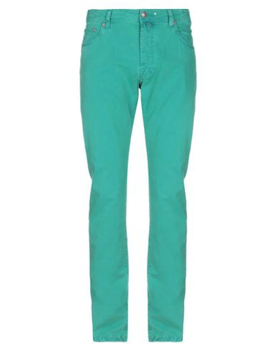 Jacob Cohёn Man Pants Green Size 31 Cotton, Elastane