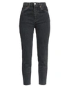 Re/done 90s Ultra High Rise Skinny In Black