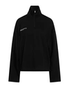 Pangaia Womens Dna Double Jersey Half Zip Sweatshirt In Black