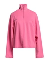 Pangaia Woman Sweatshirt Fuchsia Size Xl Organic Cotton In Pink