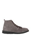 Natural World Man Ankle Boots Lead Size 13 Soft Leather In Grey