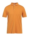 Gran Sasso Man Polo Shirt Mandarin Size 46 Cotton