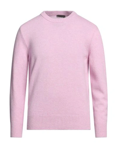 +39 Masq Man Sweater Pink Size 44 Wool