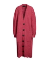 Dsquared2 Woman Cardigan Garnet Size Xs Alpaca Wool, Polyamide, Wool In Red