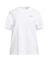 OFF-WHITE OFF-WHITE WOMAN T-SHIRT WHITE SIZE S COTTON, POLYESTER, OTHER FIBRES