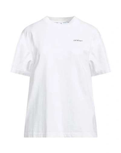 Off-white Woman T-shirt White Size L Cotton, Polyester, Other Fibres