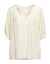 Honorine Woman Top Ivory Size M Viscose, Rayon In White