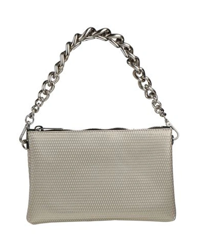 Gum Design Woman Handbag Platinum Size - Textile Fibers In Grey