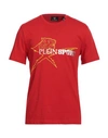Plein Sport Man T-shirt Red Size Xxl Cotton In Red