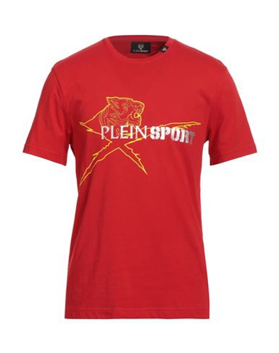 Plein Sport Man T-shirt Red Size Xl Cotton