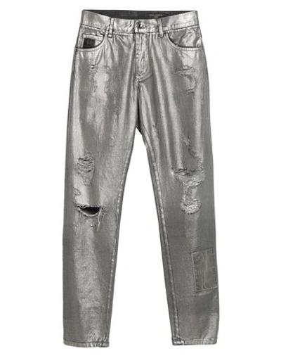 Dolce & Gabbana Man Jeans Grey Size 38 Cotton