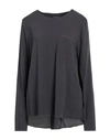 Alessia Santi Woman Blouse Lead Size 8 Viscose In Grey