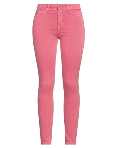 GUESS GUESS WOMAN JEANS CORAL SIZE 24 COTTON, ELASTANE