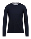 Jil Sander Man Sweater Navy Blue Size 38 Alpaca Wool, Virgin Wool, Polyamide