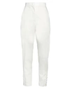 Max Mara Woman Pants Ivory Size 4 Cotton, Polyamide, Elastane In White