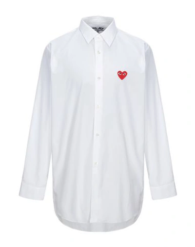 Comme Des Garçons Play Man Shirt White Size Xl Cotton